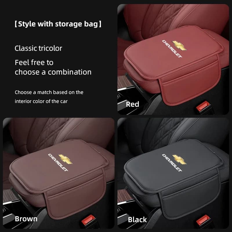 Scatola del bracciolo in pelle per auto Aumenta il cuscino protettivo Cuscino del bracciolo in memory foam per Chevrolet Silverado Impala Malibu Equinox Cruze