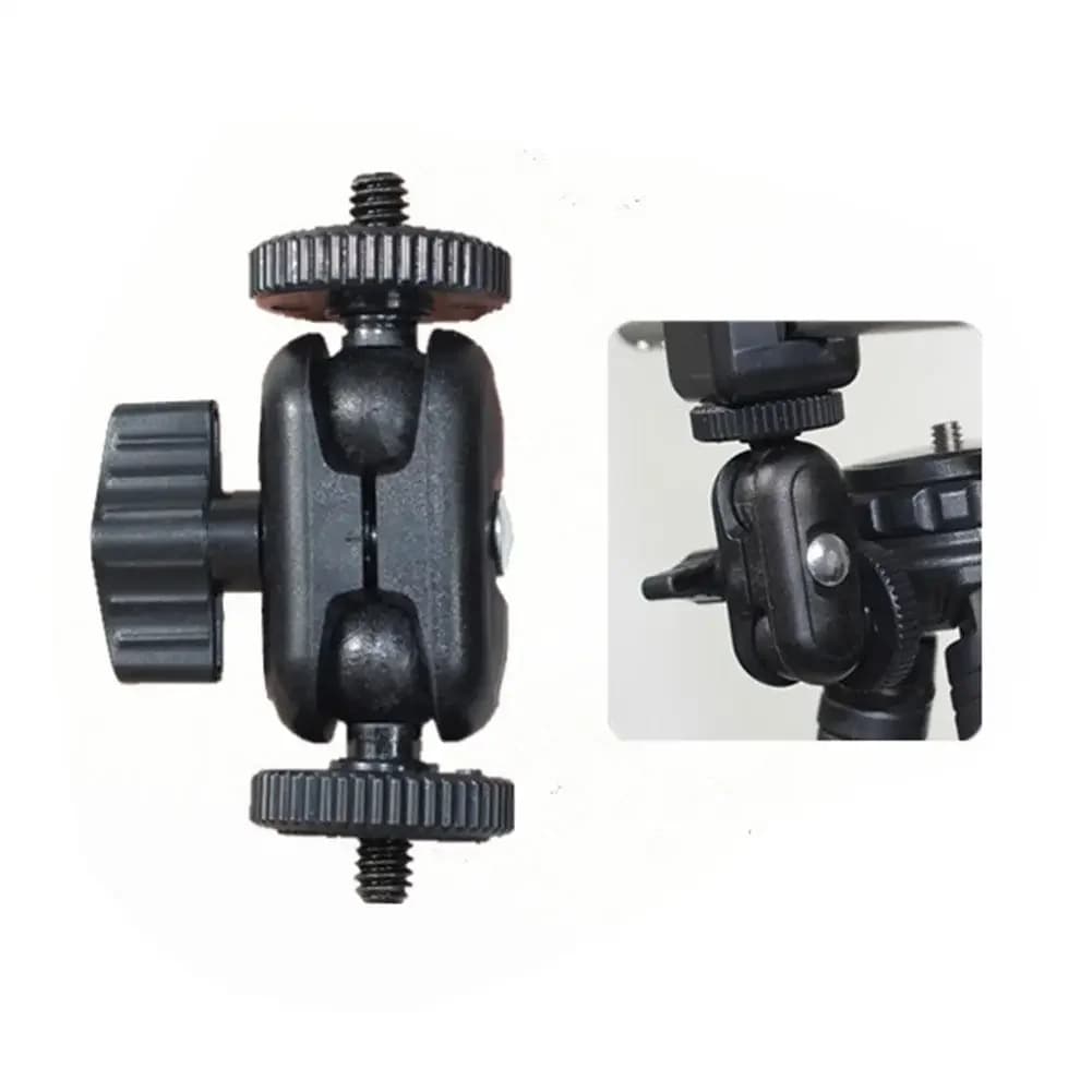 New Magic Double Head Spherical Double Arm with 15mm 360° Sphere Support extendable with 1/4" screw for DSLR Gopro camera, monitor, video light, microphone
