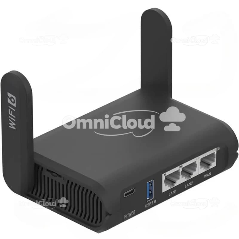 Router Gigabit AXT1800 WiFi 6 Portatile Mini Dual Band Wireless USB Piccolo NAS Supporto Archiviazione di Rete