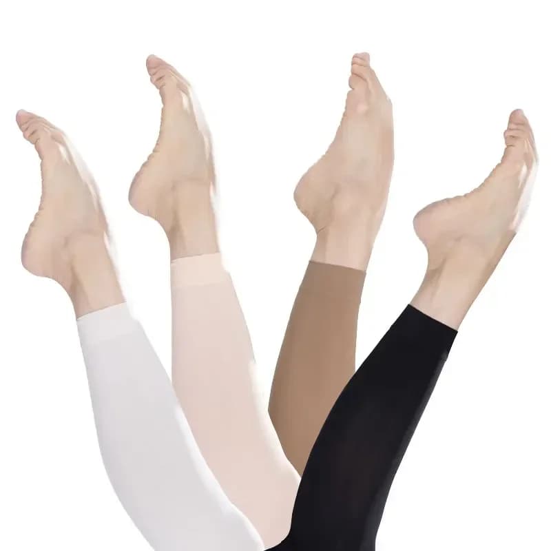 Collant per pancia da donna 60D Calze da ballo senza piedi Collant per ragazze per ballare Leggings per balletto latino Collant da ginnastica