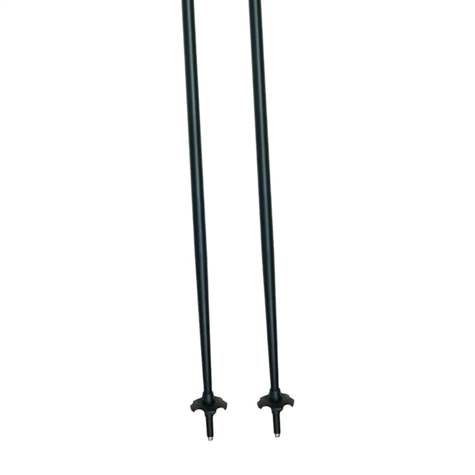 2 ski poles with anti-slip handle and adjustable wrist strap for men and women, for trekking, outdoor climbing, skiing, winter sports