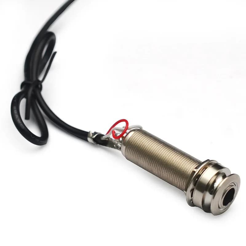 High Sensitivity Ultra-Thin Silver Piezo Ukulele Pickup Soundhole Style with Volume & Tone Adjustment