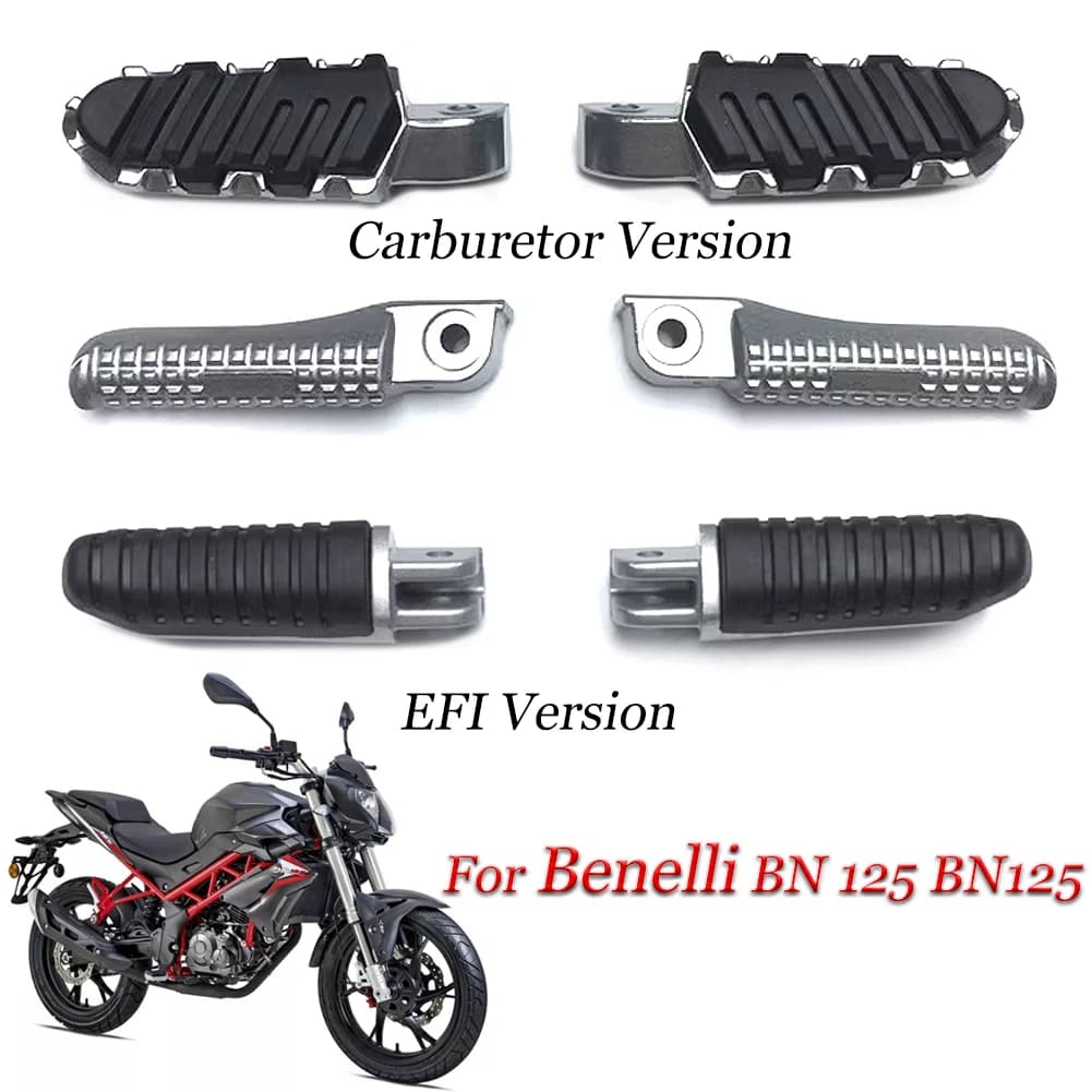 Pedane Anteriori Sinistra e Destra per Moto, Pedali Posteriori per Benelli BJ150-29B/29A BJ150i BN 125 BN125