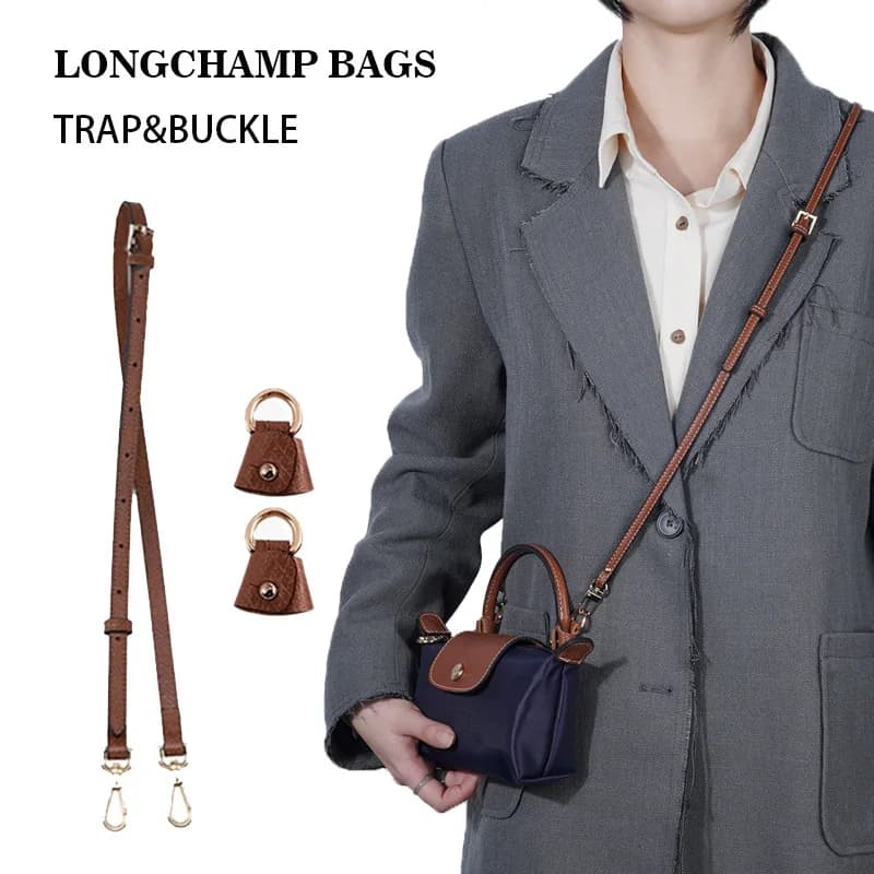 New Longchamp Mini bag shoulder strap Accessories for changing the free punching for mini bag shoulder strap