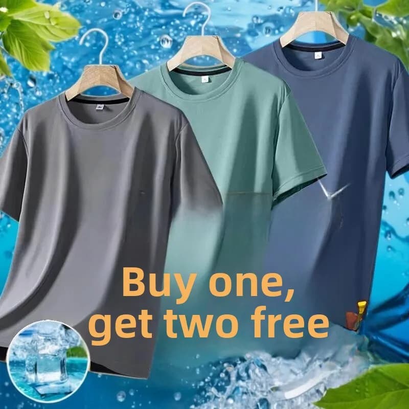 Women's Ice Silk Short Sleeve T-Shirt Casual Loose Fit Summer Workwear Quick Dry Breathable Grid Pattern round Neck Top