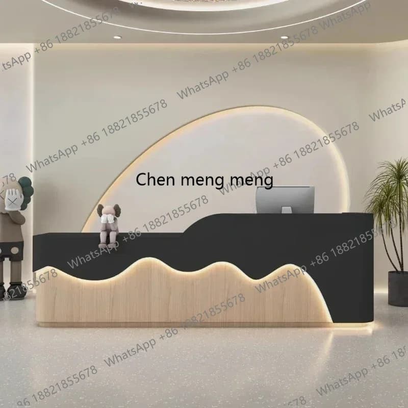 Nuovi Arrivi: Bancone Reception di Design di Lusso, Mobili Estetici, Scrivania Reception Moderna per Ufficio