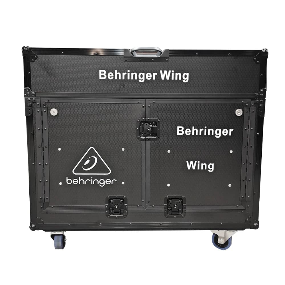 Flight Case Personalizzato Wing/Wing-BK per Sistema PA, Attrezzatura da Palco, Mixer Digitale con Ruote e Supporto per Laptop