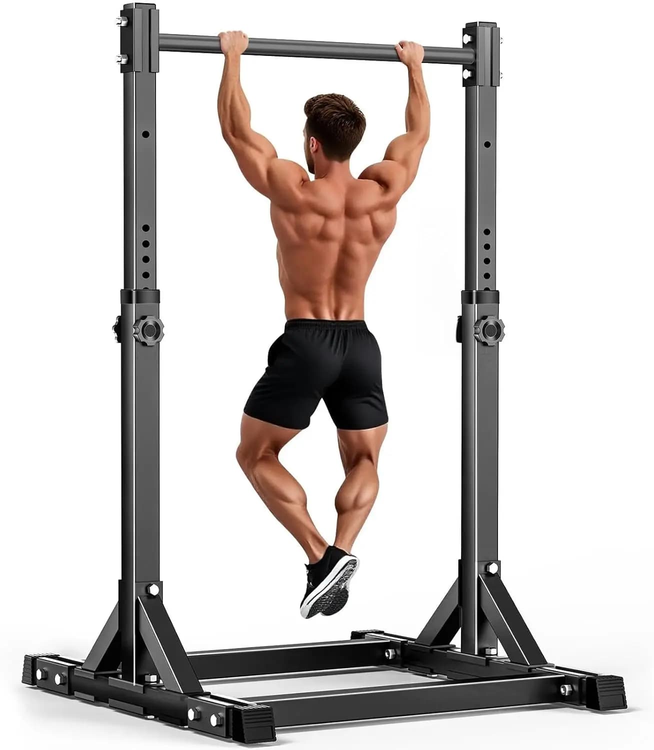 Multifunction Station Self-supporting for Tractions and Dip - Adjustable support for 150 kg treatments for Home Gym