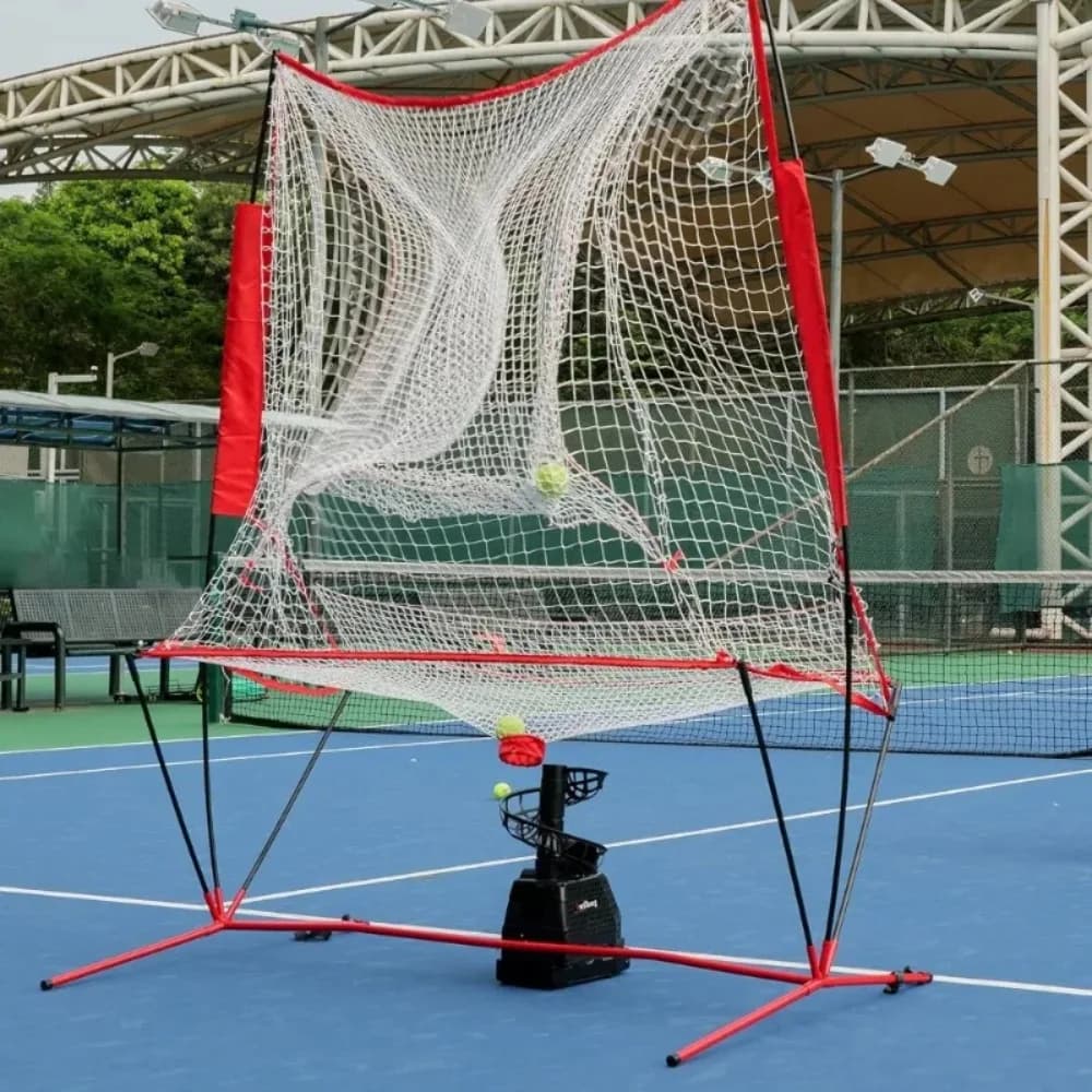 Ombrelloni da Patio - Rete Portatile in Poliestere per Allenamento di Baseball e Tennis 6x7 Piedi con Borsa per il Trasporto per Macchine di Riciclaggio Palline
