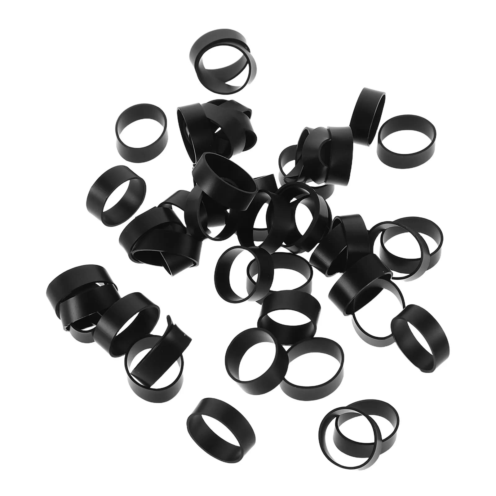 500Pcs Flat Silicone Rubber Bands 12x4mm Elastic Cord Wrapping Ties for Charger Cables Non-Slip Wire Management Band