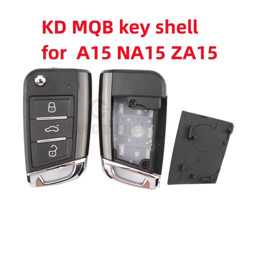 Keychannel 1 pz 3 Pulsante Chiave Dell'automobile Borsette MQB Flip Custodia A Distanza KD MQB Borsette di Ricambio per KEYDIY A15 NA15 ZA15 Borsette Pieghevole