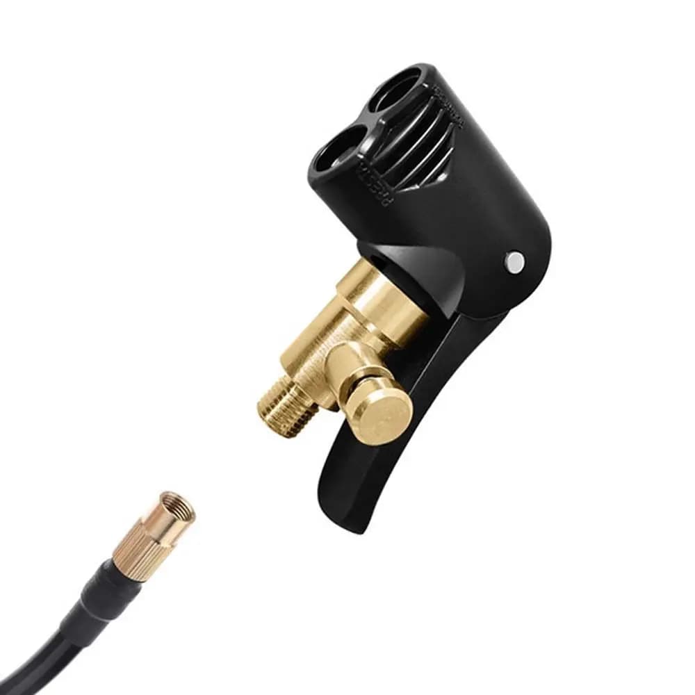 Ricambi auto universali Clip di gonfiaggio per pneumatici in ottone Adattatore per valvola per pneumatici Connettore per valvola della pompa gonfiabile Mandrino dell'aria per pneumatici per auto