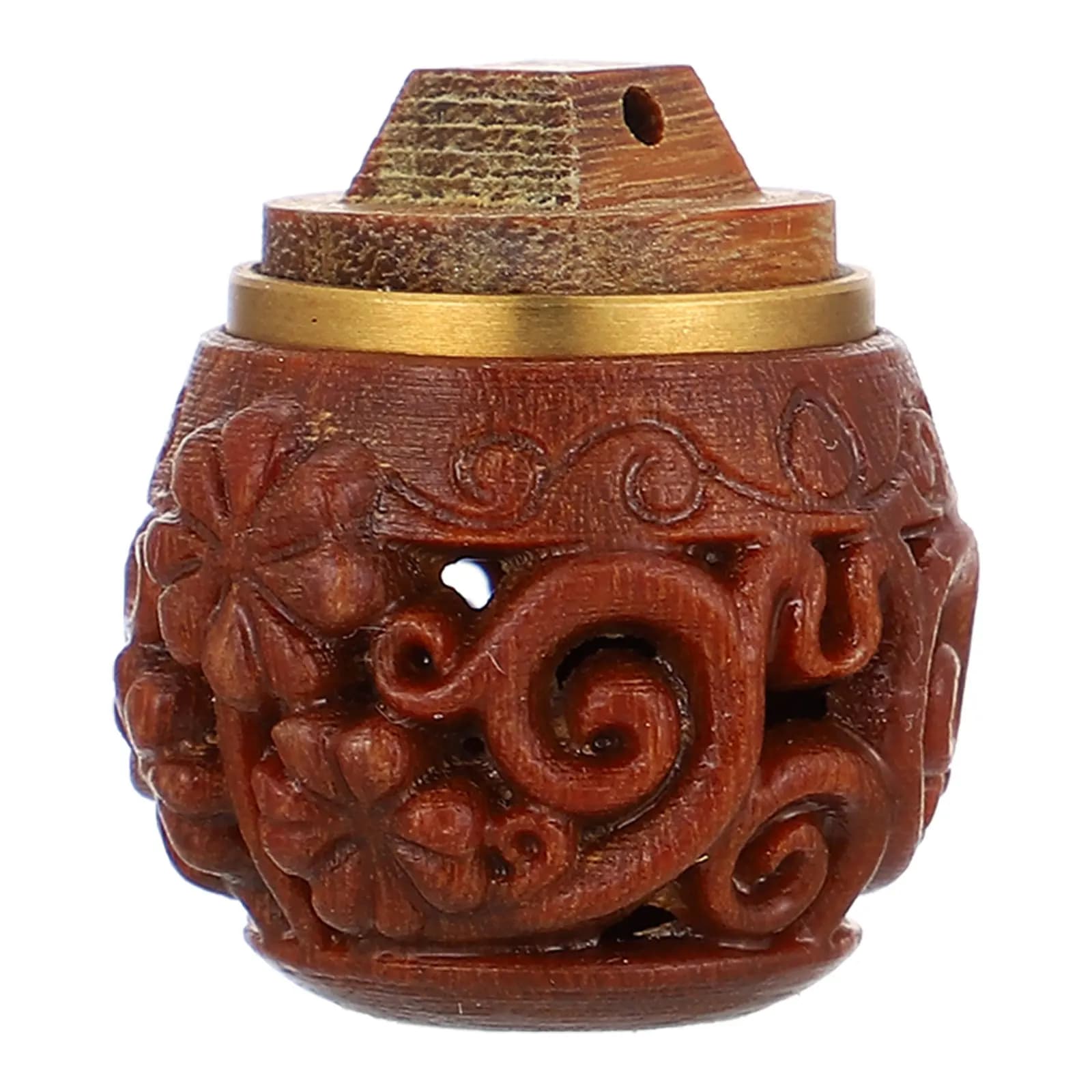 Chic DIY Wooden Pendant Aromatherapy Box Diffuser Hollow Sachet Keyring Accessory Lightweight Smooth Surface Bag Backpack Decor