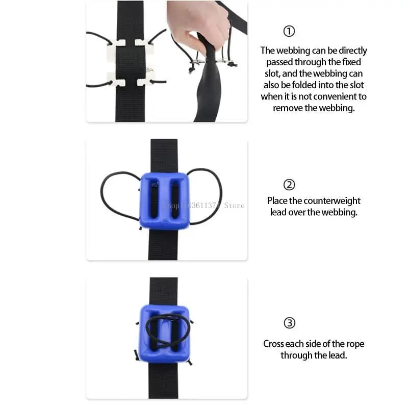 Scubas Diving Weight Fixing Plate BCD Webbing Mounting Plate Weight Bottom Plates Diving BCD Accessories Enduring