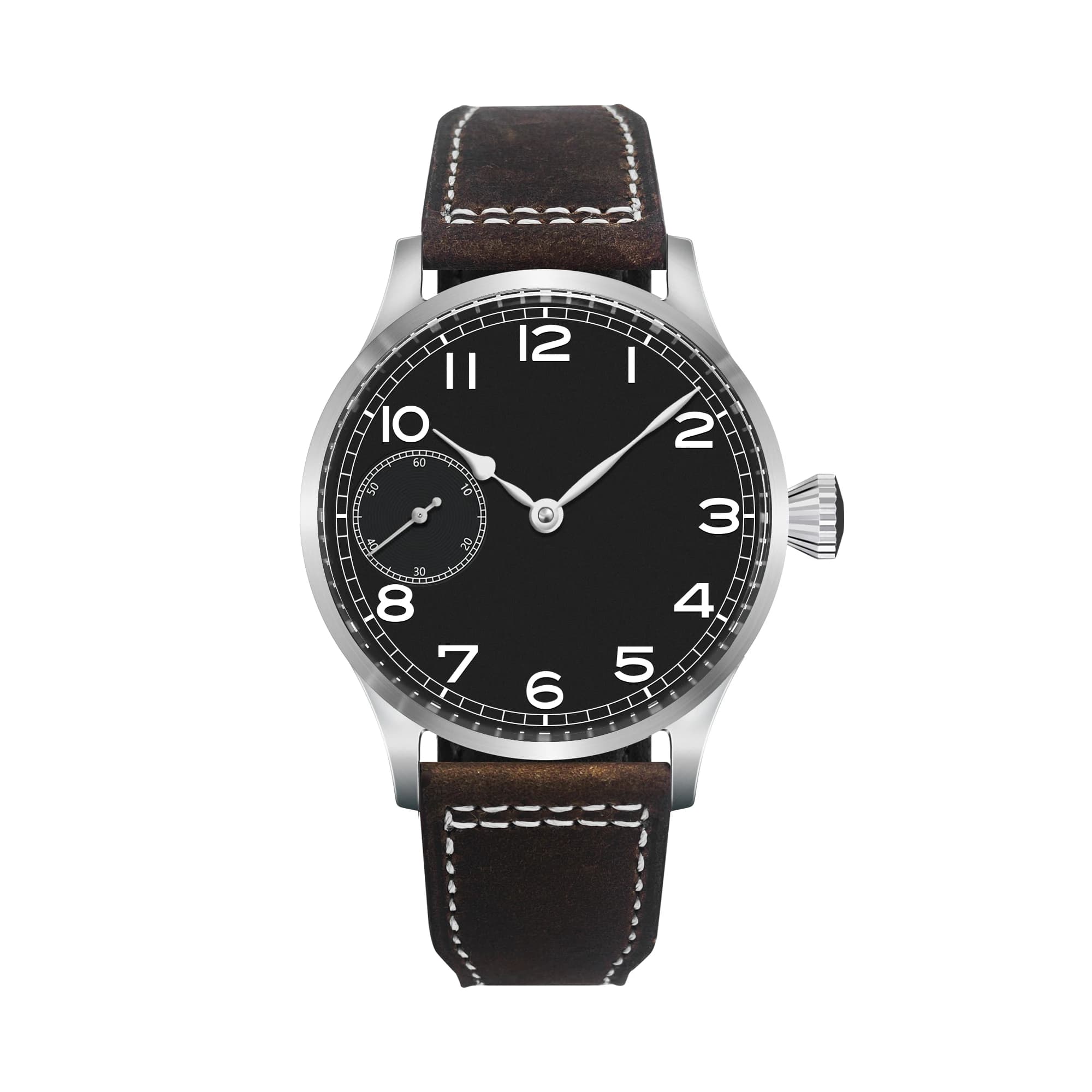 Orologio da Uomo Corgeut di Lusso con Vetro Zaffiro, Quadrante 42 mm, Movimento a Carica Manuale ST3600 o ST3601, Cassa in Acciaio 316L, Resistente all'Acqua fino a 30 M
