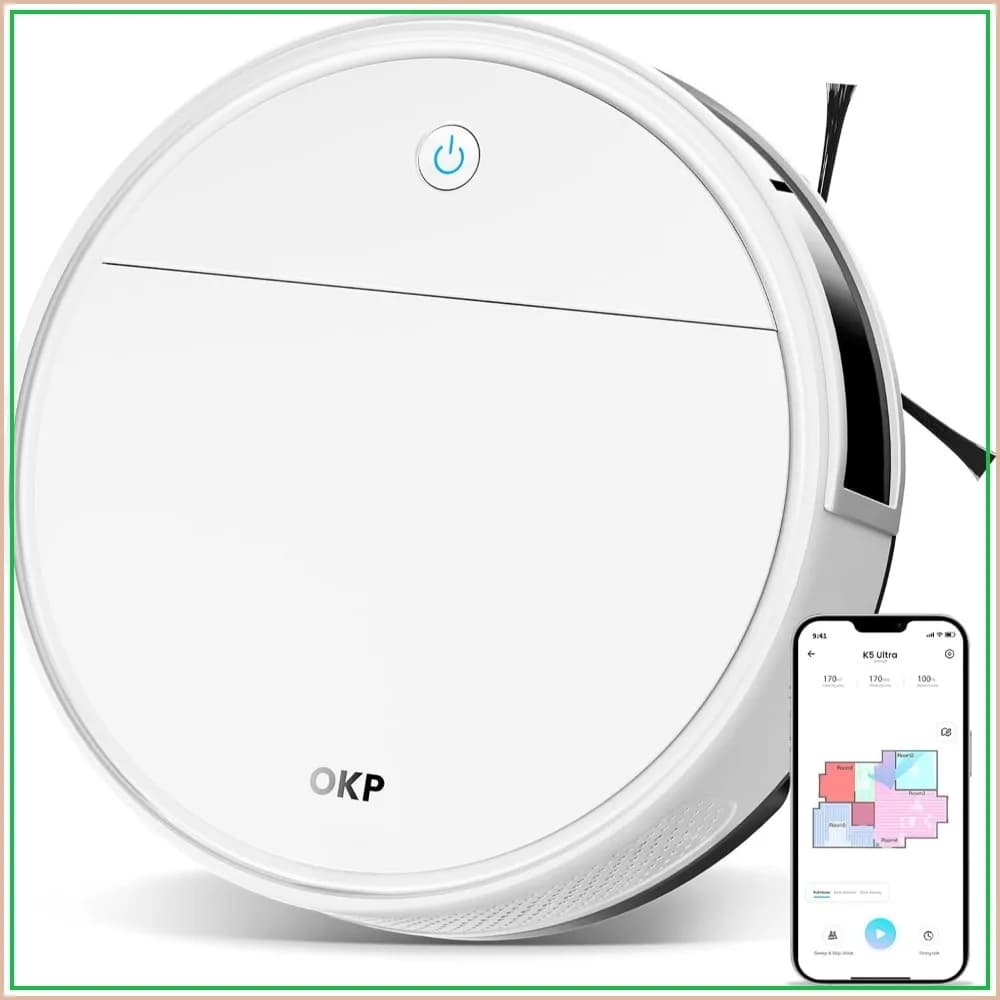 2.9 Inch Robot Vacuum and Mop Combo, ToF LiDAR Navigation, 170Min Runtime, Obstacle Avoidance, Auto Charging, WiFi/App/Alexa, for Pet Hair