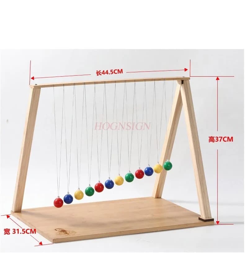 Pendolo serpentino Pendolo singolo Onda Esperimento Strumento didattico 12 palline Fisica Scienza Giocattolo per bambini Regalo