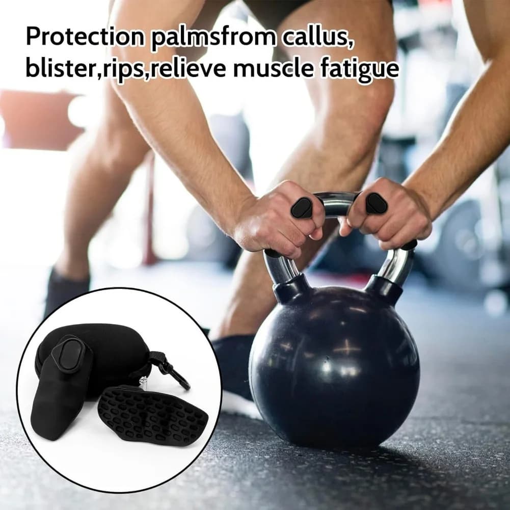 Silicone Gym Gloves Grip Portable non-slip reinforcement for enhanced finger strength activities with bag palm protection set