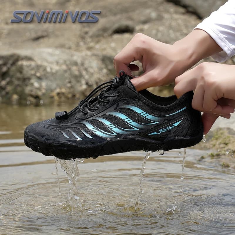 Scarpe da trail Aqua per interni ed esterni Nuoto Fitness Scarpe da ginnastica da trekking da donna per uomo a piedi nudi ad asciugatura rapida Scarpe da acqua da corsa da spiaggia