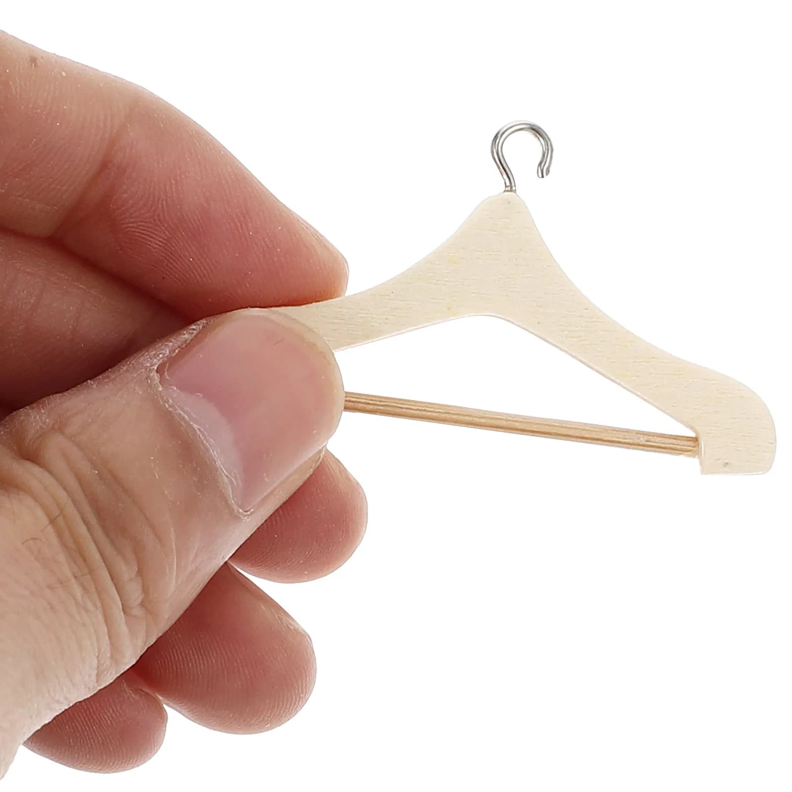 20 Pezzi Mini Appendiabiti, Piccoli Ganci per Vestiti, Utili per Allestimento Mini Guardaroba, Accessori per Mini Casa, Supporti per Appendere Abiti