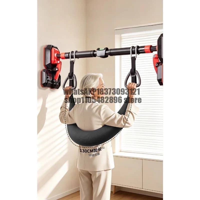 Lumbar traction belt hanging horizontal bar Household indoor pull-up lumbar process stretching bar