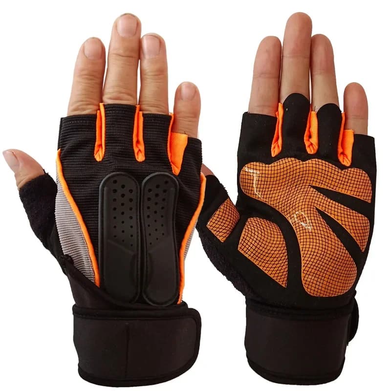 Outdoor Gym Gloves for bodybuilding, Wristband, Fitness Weight, Half finger, Breathable Non-slip Support for Men and Women