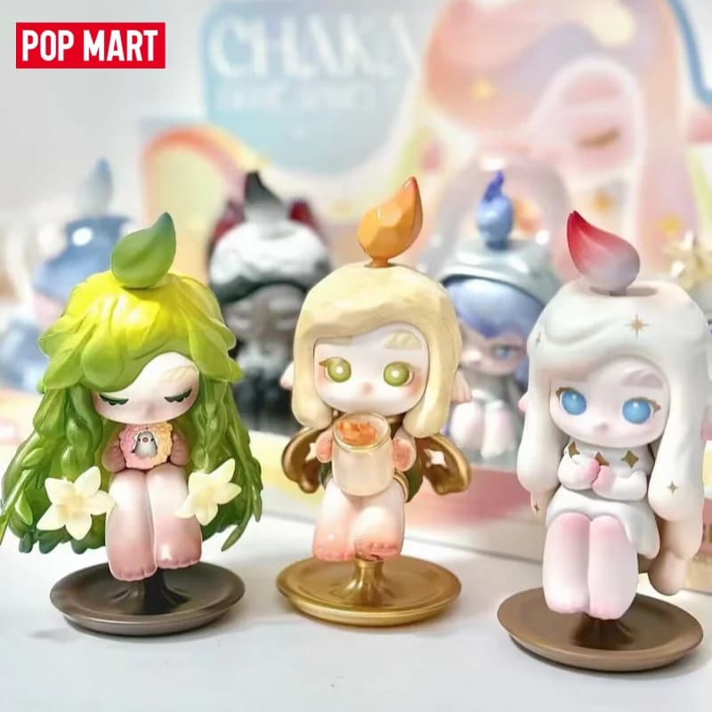 POPMART Blind Box Originale Kawaii Serie CHAKA LIGHT SPRITE Statuette Anime da Collezione Modellino Ornamento da Scrivania Giocattolo Regalo