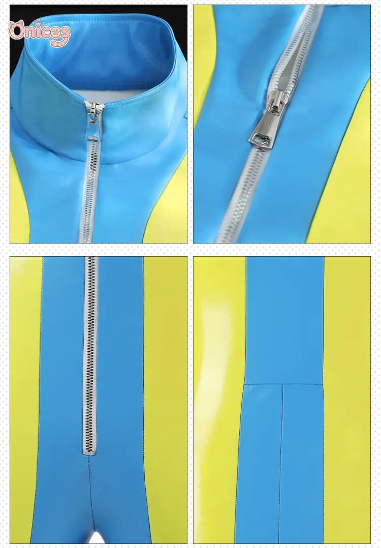 Game Dispatch : Waterboy Man Combat Bodysuit Streamlined Design Game Anime Party Set Cosplay Yellow Costume Onicos