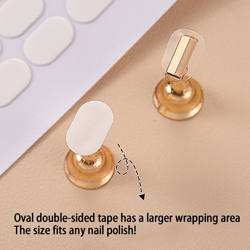 100pcs New Double Sided Nail Art Adhesive Tape Glue Sticker Waterproof Fake Nail Art Sticker Glue Adhesive Tape Glue