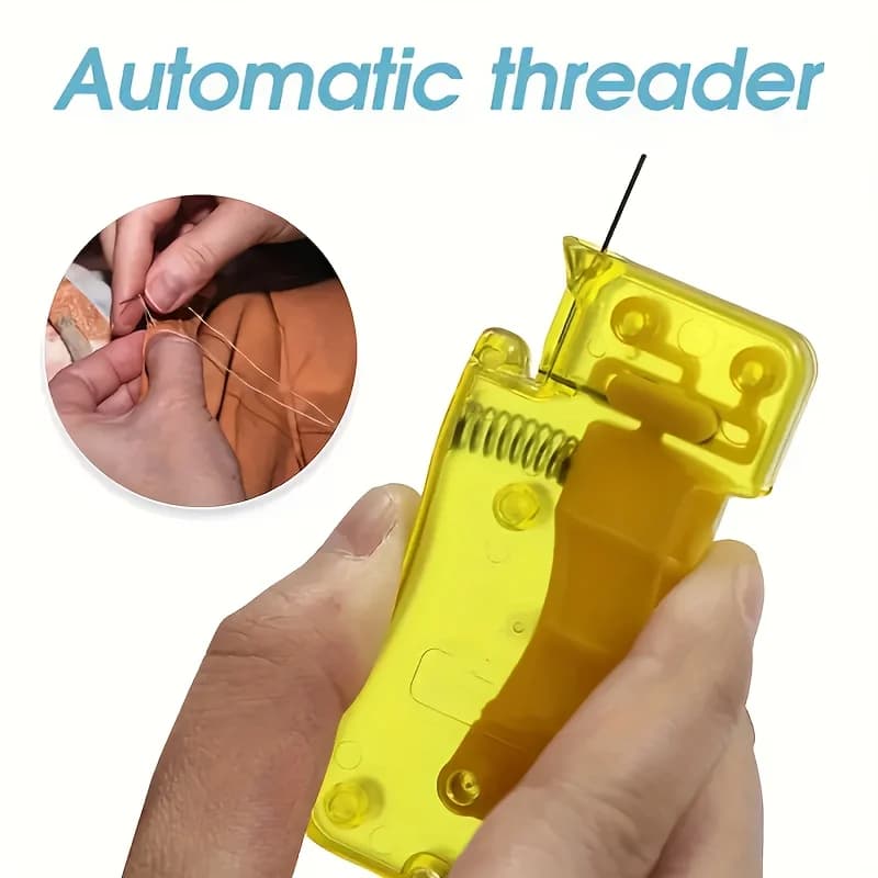 Automatic Needle Threader Hand Sewing Tool Manual Sewing Machine Threader Guide DIY Needlework Accessories