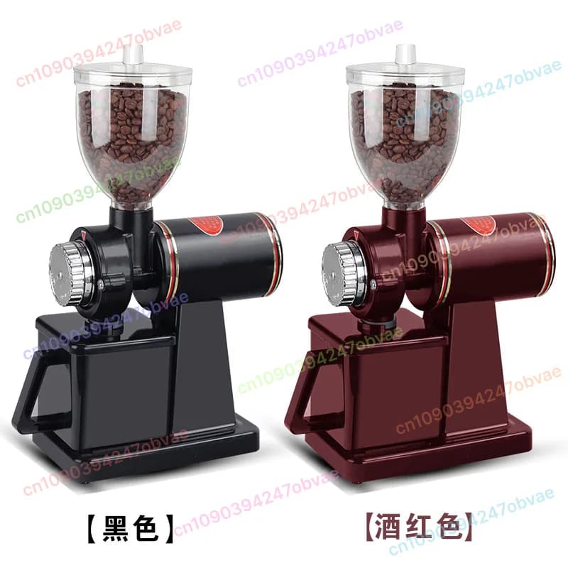 1 pz NUOVO Macinacaffè Elettrico Macinacaffè Smerigliatrice di Fagioli bava piatta Rettificatrice 220 V/110 V Rosso/Nero EU US