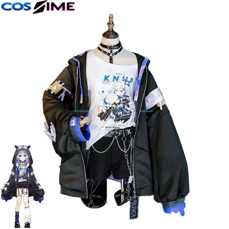 Costume Cosplay di Amane Kanata di Hololive VTuber, Completo per Feste, Giacca, Camicia, Pantaloni, Uniforme per Halloween e Carnevale, Realizzato su Misura