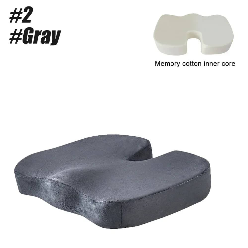 Cuscino per coccige in memory foam a forma di U, 1 pezzo, per sedia, auto, ufficio, per dolore al coccige, cuscino massaggiante