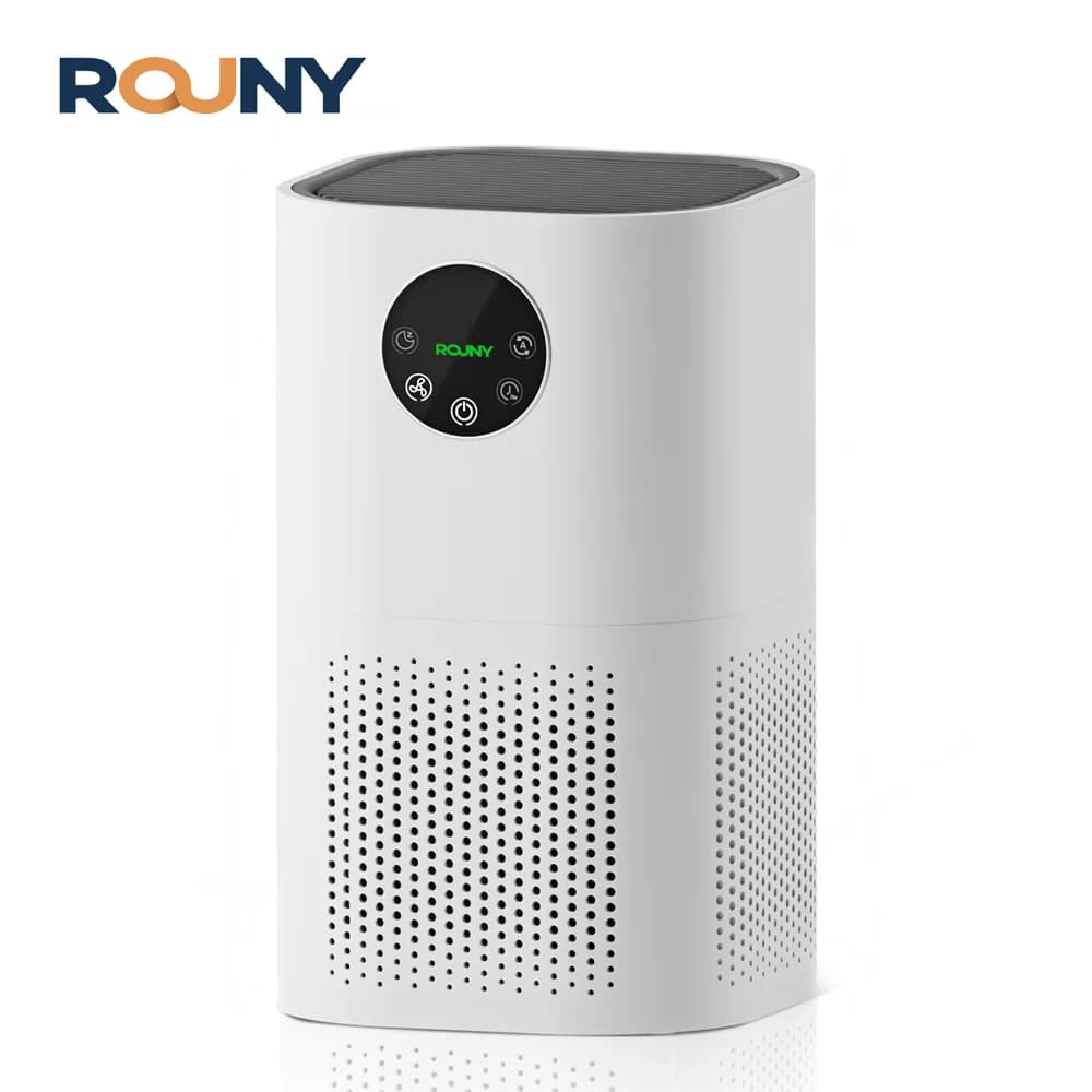 Purificatore d'aria per allergie domestiche Peli di animali domestici in camera da letto H13 Filtro HEPA vero Sistema di filtraggio da 25 dB Detergente Eliminatori di odori, Bianco