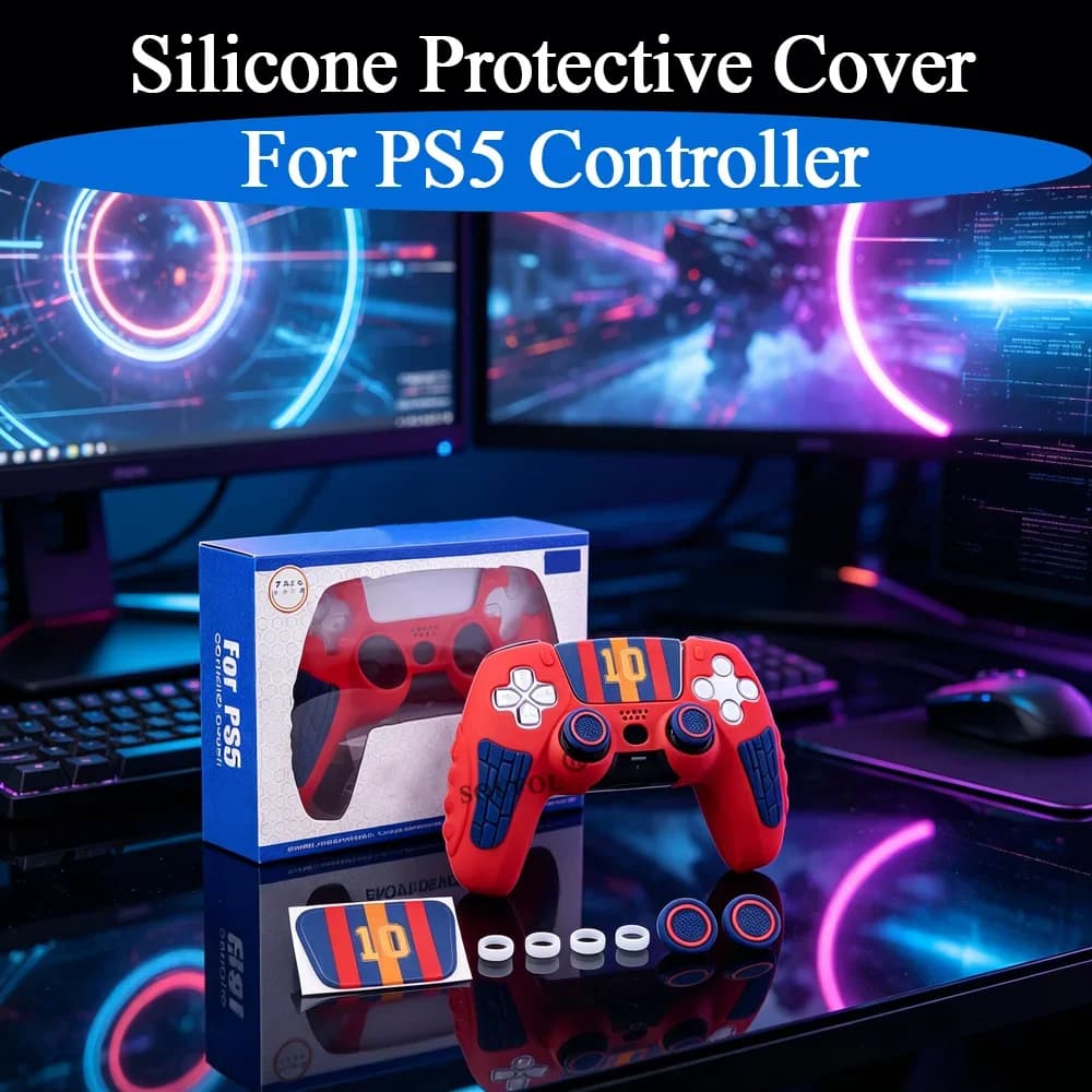 2026 New 3Colors Anti-Slip Soft Silicone Protective Case For PS5 Anti-Scratch Cover Skin For PS5 Controller Accessories Parts