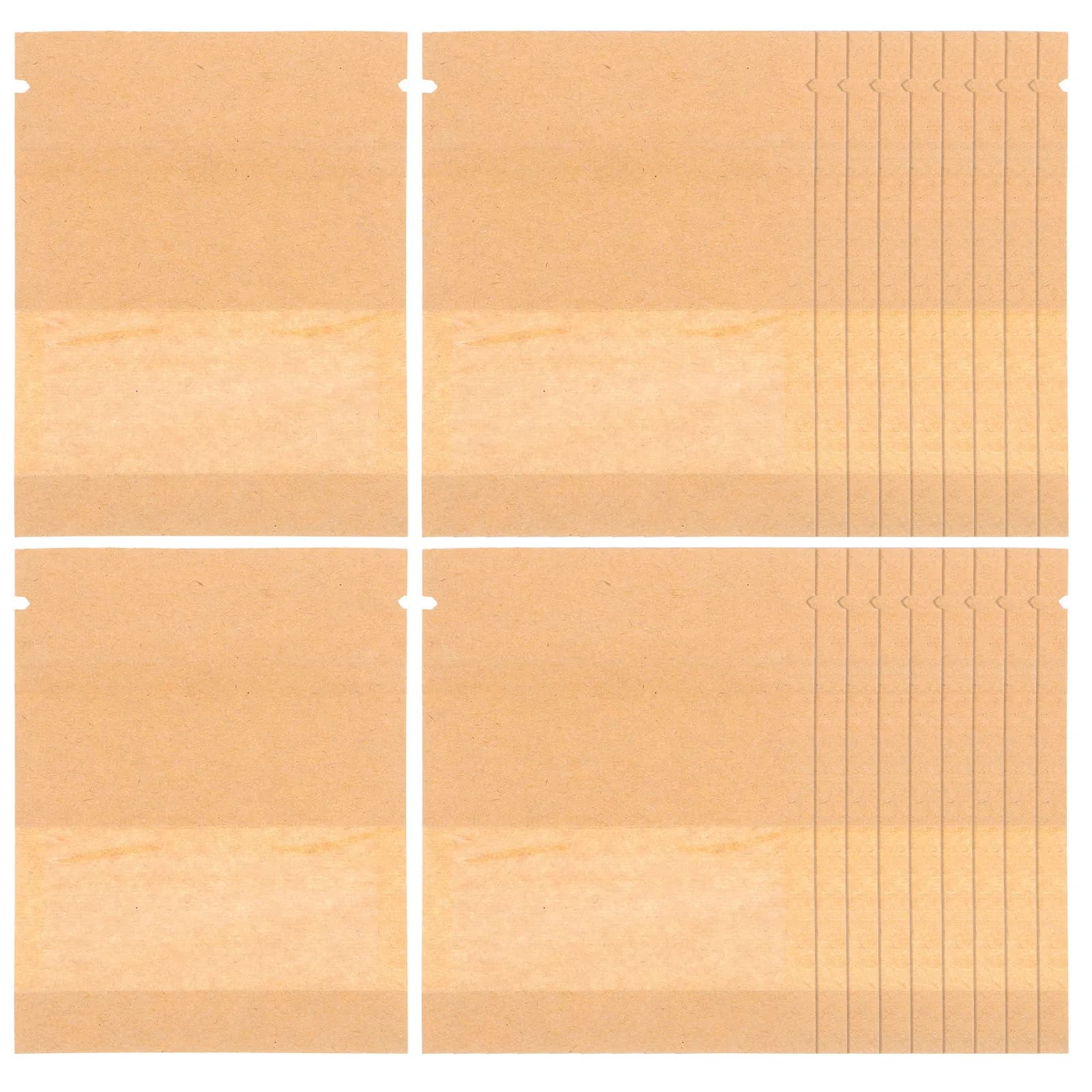 100Pcs Seed Envelopes with Clear Window Resealable Waterproof Small Paper Envelopes for Flower vegetable Storage Garden