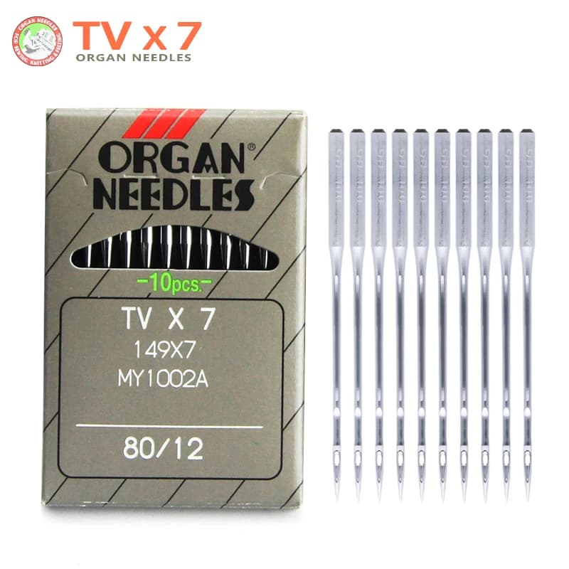 50 PCS TVX7 ORGAN Sewing Machine Needles For Double Needle Chainstitch Felling Sewing Machine