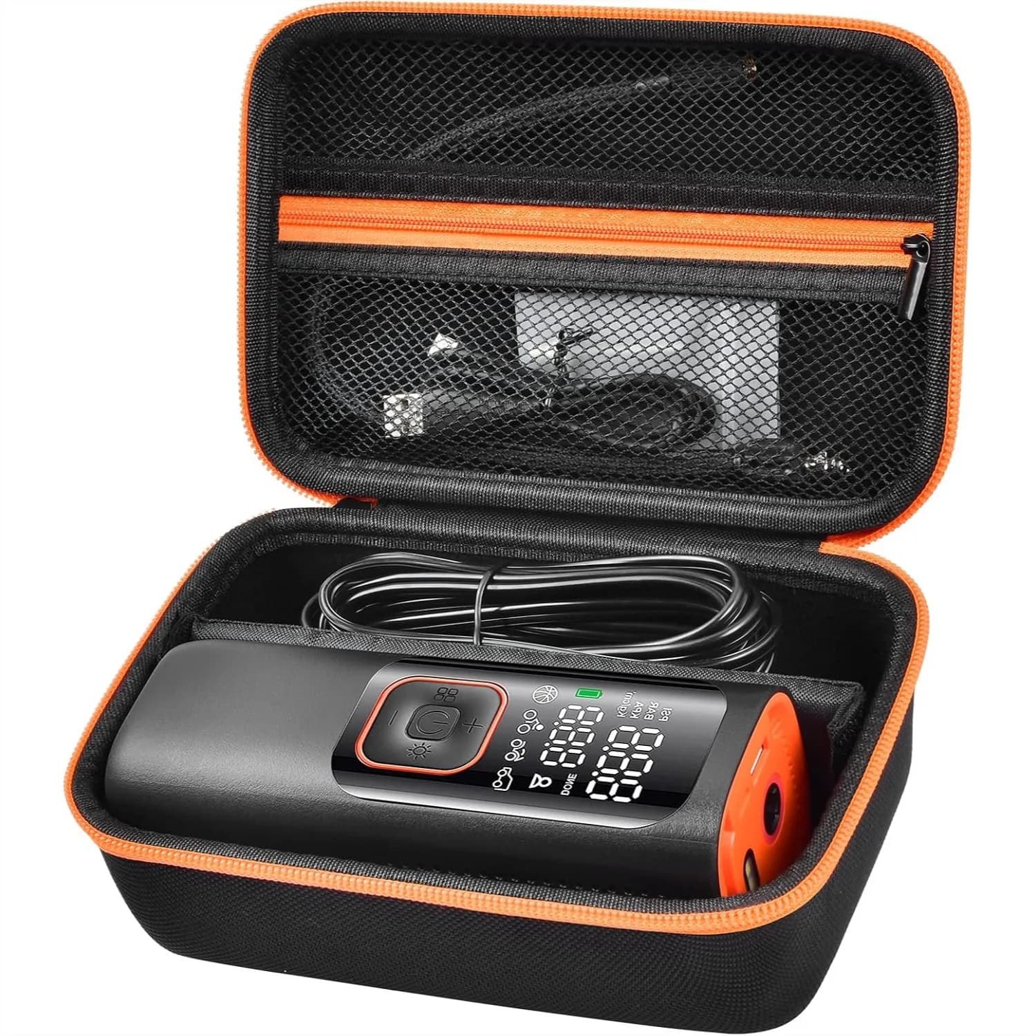 Custodia Portatile per Compressore d'Aria per Accessori Gonfiagomme, Compatibile con Diverse Marche, Resistente agli Schizzi e agli Urti