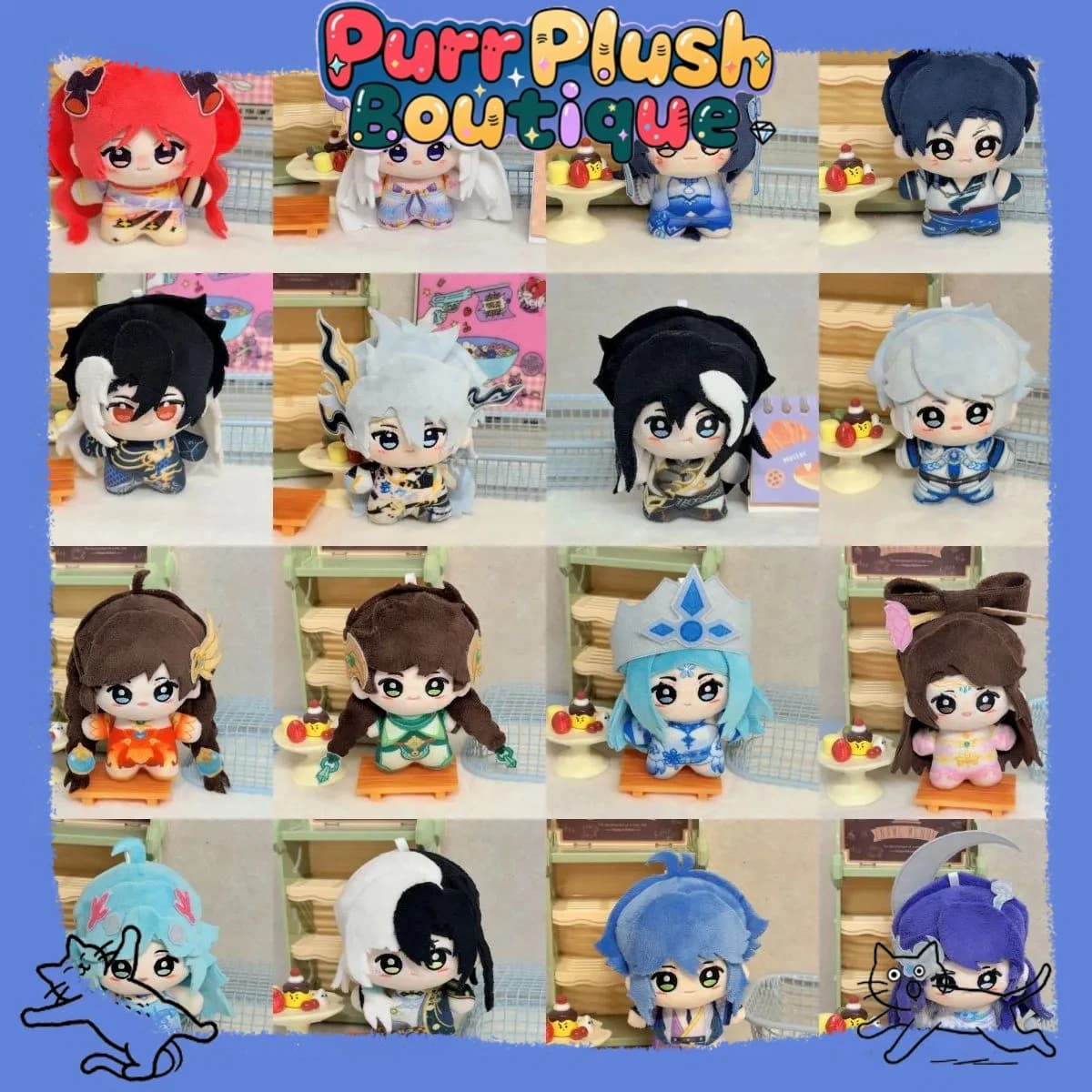 10cm Honor Of Kings Da Qiao Gongsun Li Wang Zhaojun Sang Qi Plush Doll Cotton Doll Keychain Cute Game Peripherals Fans Gift Toy