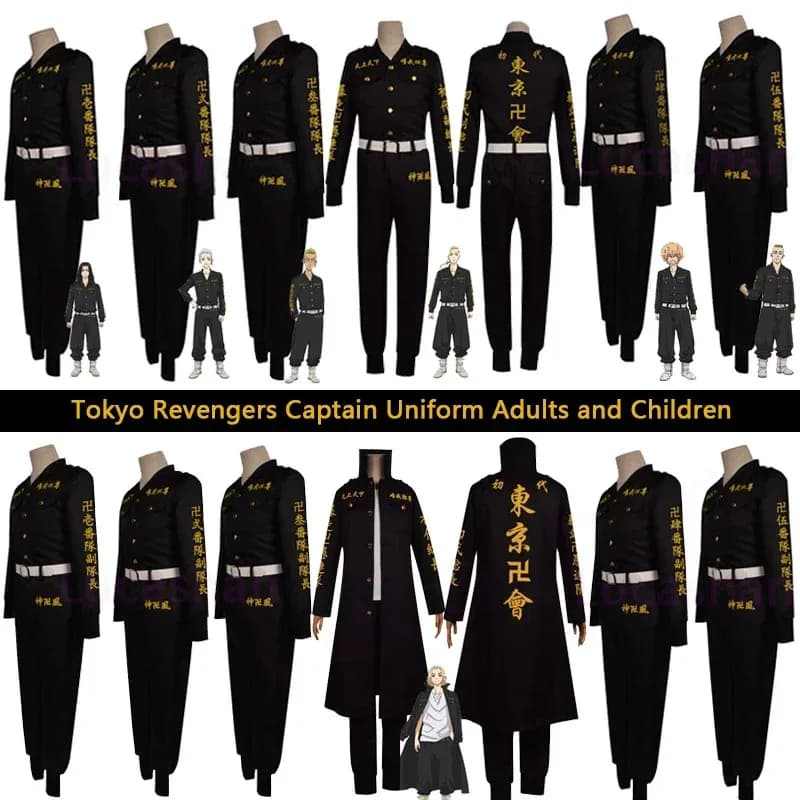 2025 Nuovi Revengers Costumi Cosplay Mikey Draken Valhalla Giacca Camicia Pantaloni Cintura Set Uniforme scolastica Tokyo Avengers ❤ ♡ ♥ ★