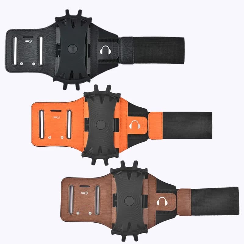 Arm strap for racing, sports bag for phone, multifunctional arm bag, removable 360-degree swivel arm strap, cycling wrist strap