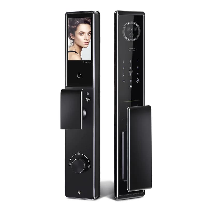 Suoboot Tuya App Smart Life Videocitofono Smart Door Lock con riconoscimento facciale Impronta digitale Password Chiave Cloud Wifi 6 40--120mm