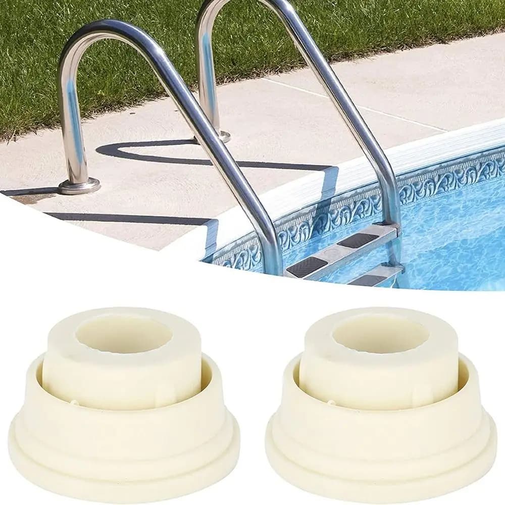 Sostituzione scala bianca paraurti tubo gradini piscina tappo paraurti scala interrata copertura del piede piscina