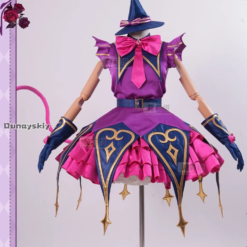 ‌ PriPara Kuroki Masha Costume da Idol Set Completo con Fiocco, Spilla, Capelli Neri, Disponibile, Spedizione Rapida, Costume Cosplay Kurosu Aroma Dream ZS@ ‌ ‌