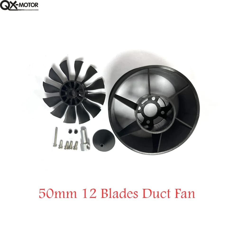 QX-Motor 12 pale Ventola intubata CW CCW senza tuta motore 50mm EDF per parti del modello di aereo RC