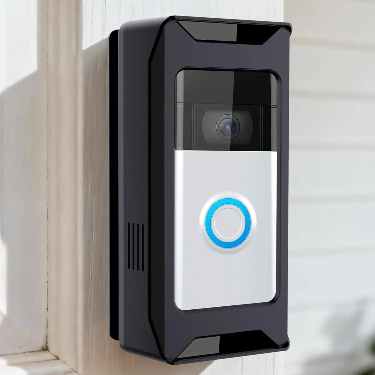Supporto regolabile senza foratura per videocitofono per telecamere wireless, compatibile con case e appartamenti