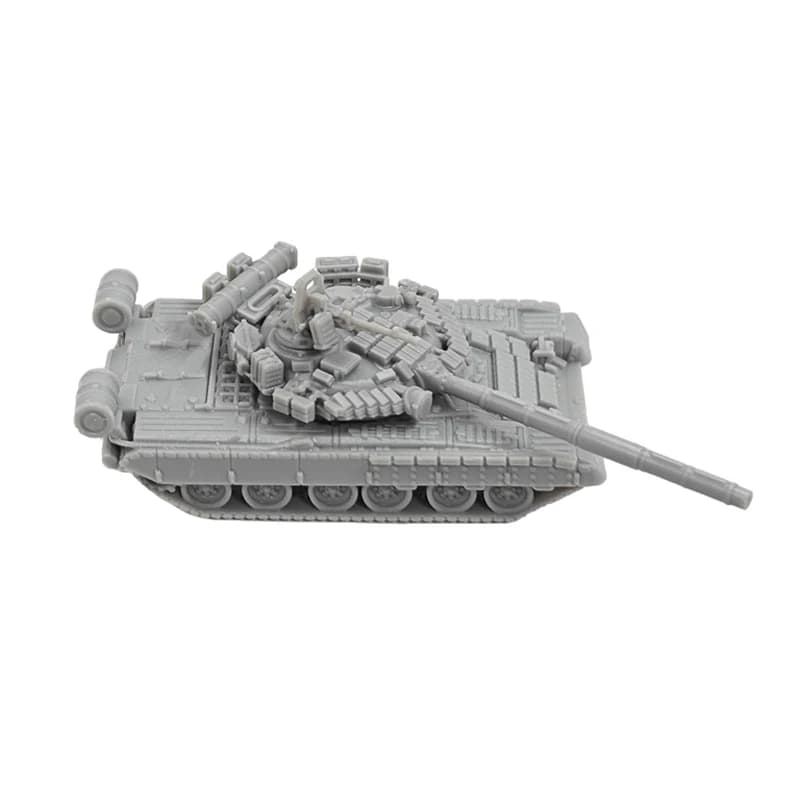 5PCS 3D Printed T-80BV Main Battle Tank Model 1/144 Scale Resin Static Battle Vehicle Kit for Diorama Layout Hobby Collection