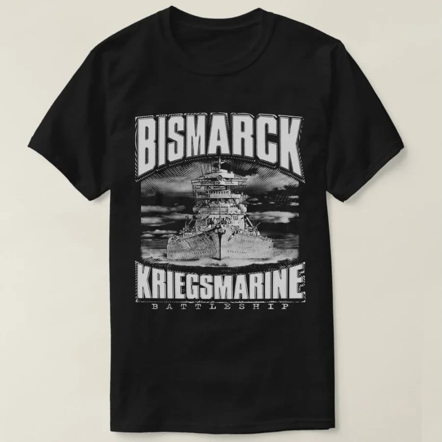 World War Otto Von Bismarck 100% Cotton Casual Short Sleeve Printed Men T-Shirt