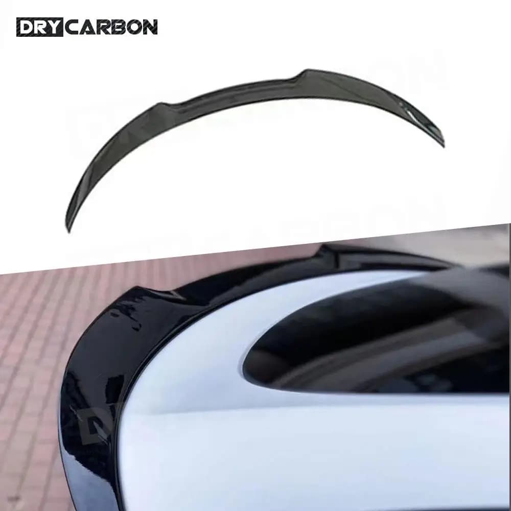 Spoiler a Coda d'Anatra in Fibra di Carbonio per Tesla Model Y 2021+ Spoiler Posteriore per Bagagliaio in ABS