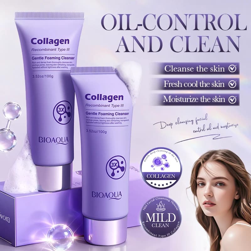 BIOAQUA Detergent Face to Collagen Hydrating Anti-wrinkles Anti-aging Snail Detergent for Skin Care of Face